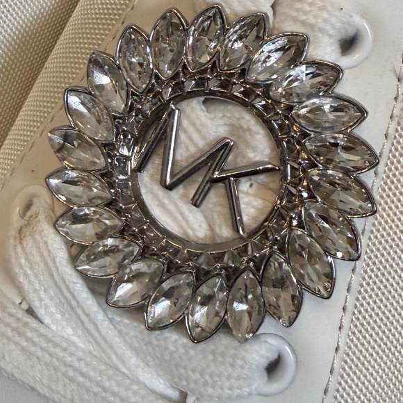 Michael Kors White Embellished Sneaker - Picture 5 of 5
